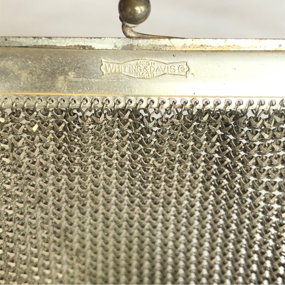 Antique Whiting and Davis Mesh Flapper Purse - Art Deco Design - Picture 6 of 14